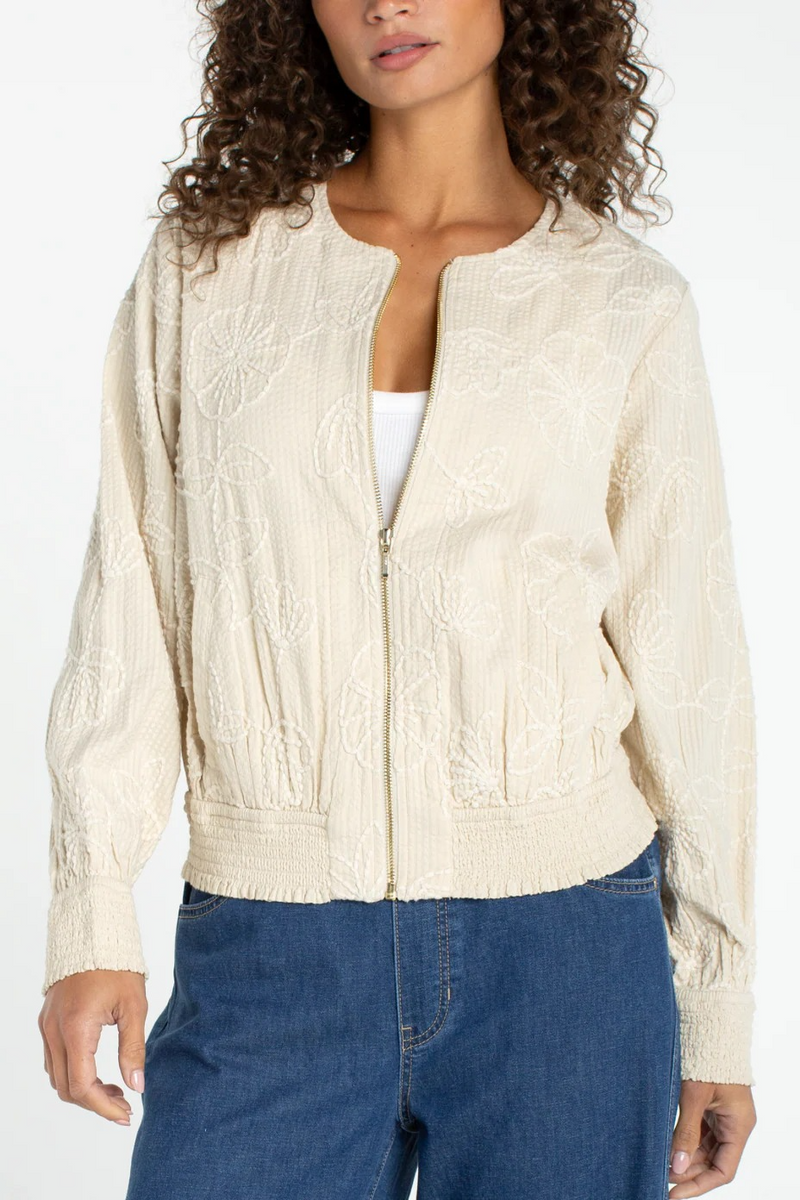 Long Sleeve Collarless Jacket – lilliansofappleton